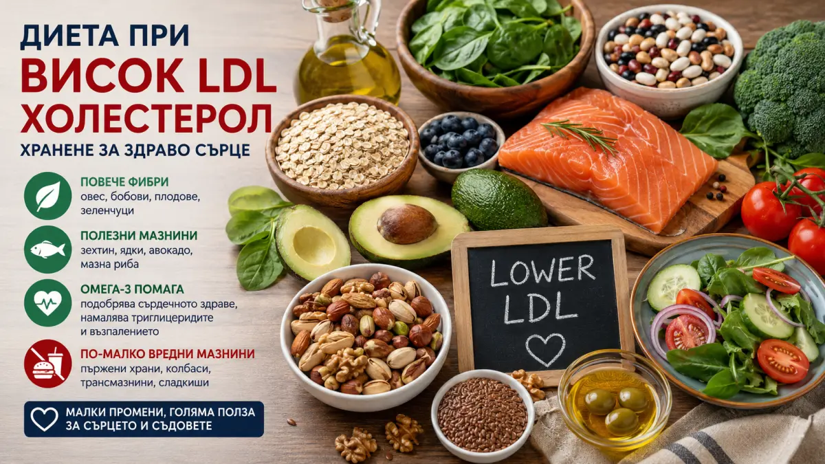 Здравословни храни за понижаване на LDL холестерола